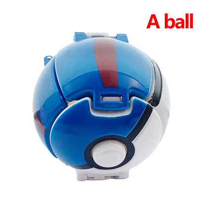 Random 7CM Pokeball Pokemon big ball Anime action figure Pikachu Litten Psyduck Squirtle Bulbasaur Go Toy boy kid Birthday Gift