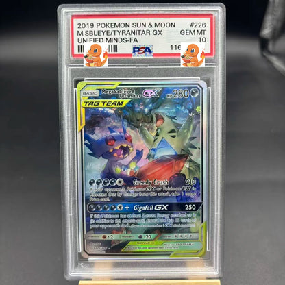 Diy 1pcs/set Pokemon PTCG PSA Pikachu Sableye&Tyranitar Ex Self Control Collect Signature Trading Flash Card Anime Cartoon Gift