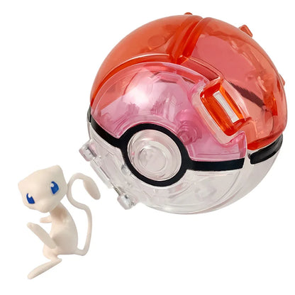 Random 7CM Pokeball Pokemon big ball Anime action figure Pikachu Litten Psyduck Squirtle Bulbasaur Go Toy boy kid Birthday Gift
