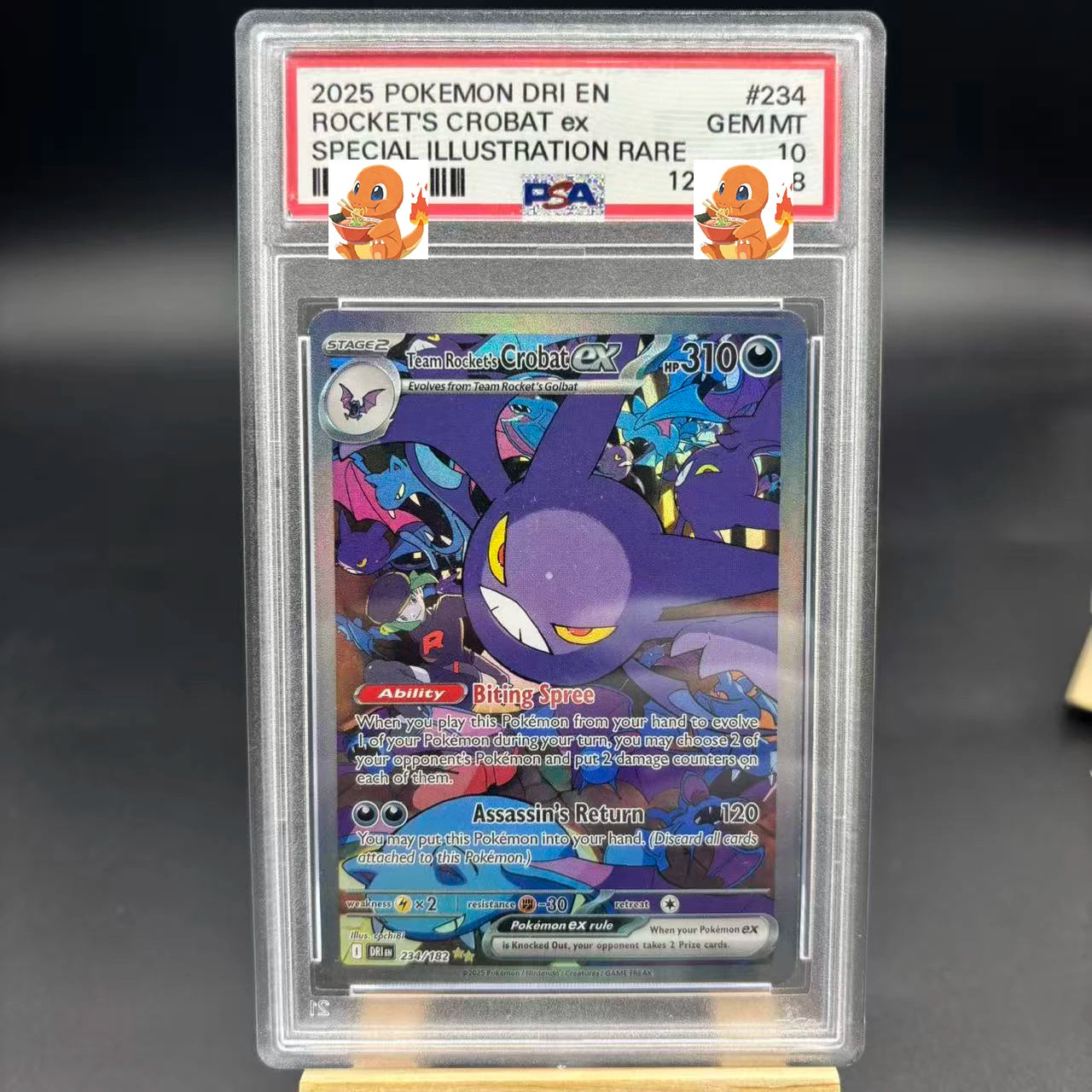Diy 1pcs/set Pokemon PTCG PSA Pikachu Sableye&Tyranitar Ex Self Control Collect Signature Trading Flash Card Anime Cartoon Gift