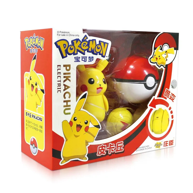 Genuine Pokemon Figure Ball Action Toy Mewtwo Venusaur Charizard Solgaleo Eevee Mewtwo Pikachu Box Pokeball Poke Ball Kids Gift