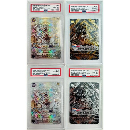 OPCG Nika Luffy Teach PSA 10 OP11-12 DIY Toys Hobbies Hobby Collectibles Game Collection Anime Cards
