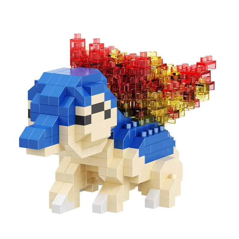 Pokemon building blocks mini small micro deform construction bricks nano Toy pikahcu Charmander Togepi children kids boy Game