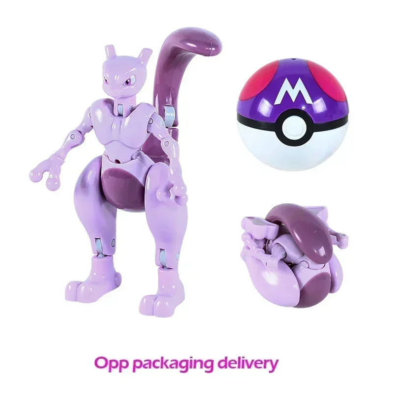 Genuine Pokemon Figure Ball Action Toy Mewtwo Venusaur Charizard Solgaleo Eevee Mewtwo Pikachu Box Pokeball Poke Ball Kids Gift