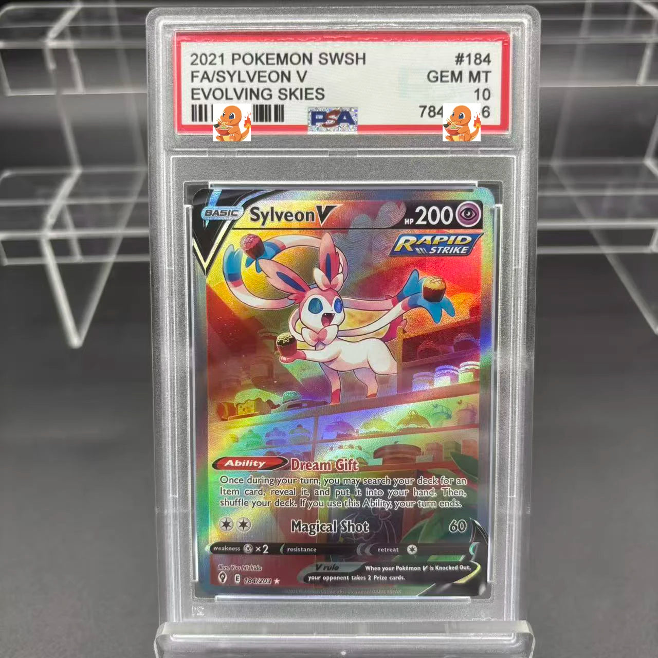 diy 1pcs pokemon PTCG PSA Jolteon Zekrom ex Shining Celebi Self Control Collect Signature Trading Flash Card Anime Cartoon Gift