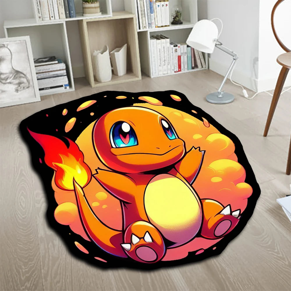 Area Rug Anime Pokémon Venusaur Greninja Charizard Pikachu Sylveon Charmander Customize Printed Carpet for Home Decor