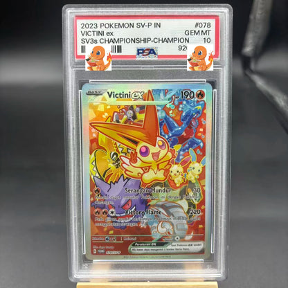 Diy 1pcs/set Pokemon PTCG PSA Pikachu Sableye&Tyranitar Ex Self Control Collect Signature Trading Flash Card Anime Cartoon Gift
