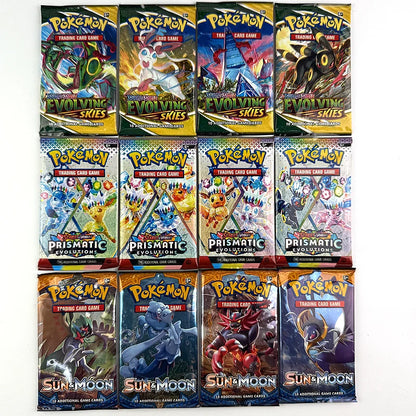 10/20Pcs Pokemon Cards Sun & Moon Evolutions Prismatic Pokemon Booster Collectible Tradeiner Card Game Toy For Children Gifts