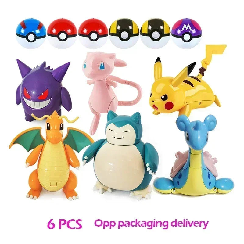 Genuine Pokemon Figure Ball Action Toy Mewtwo Venusaur Charizard Solgaleo Eevee Mewtwo Pikachu Box Pokeball Poke Ball Kids Gift