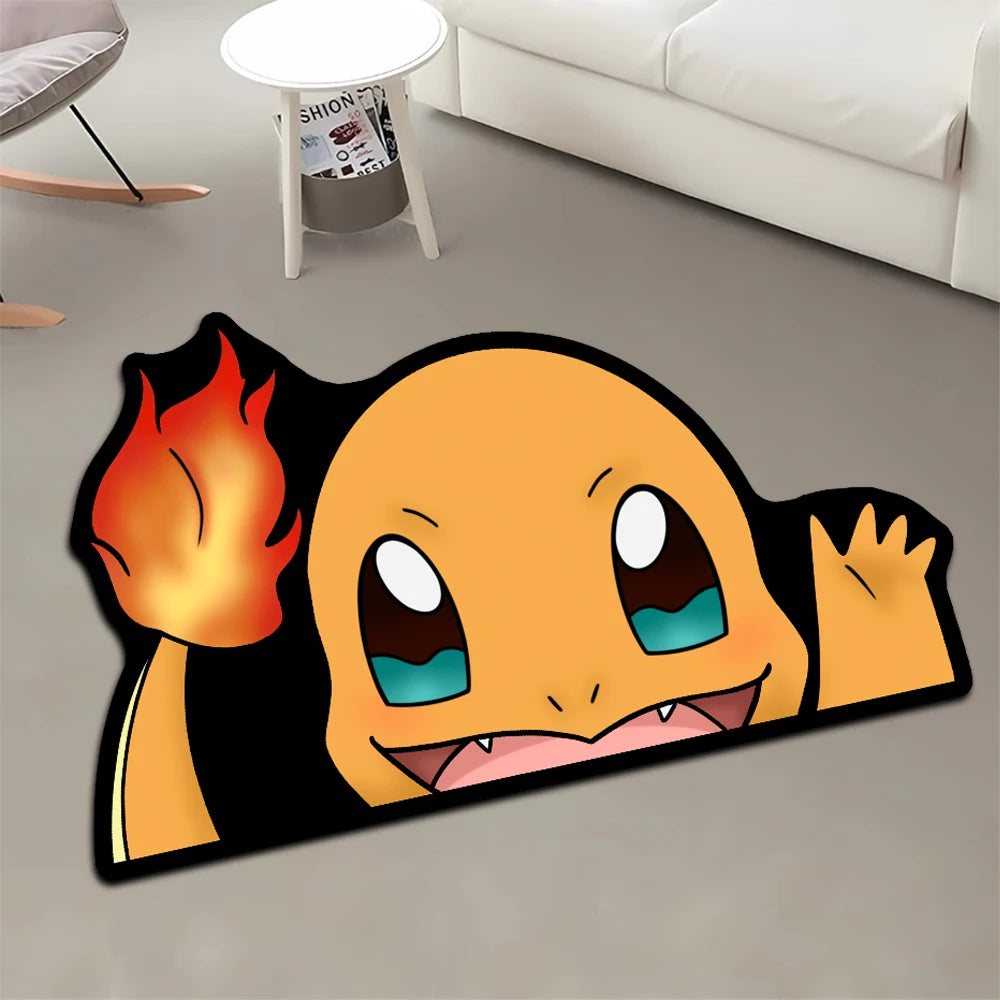 Area Rug Anime Pokémon Venusaur Greninja Charizard Pikachu Sylveon Charmander Customize Printed Carpet for Home Decor