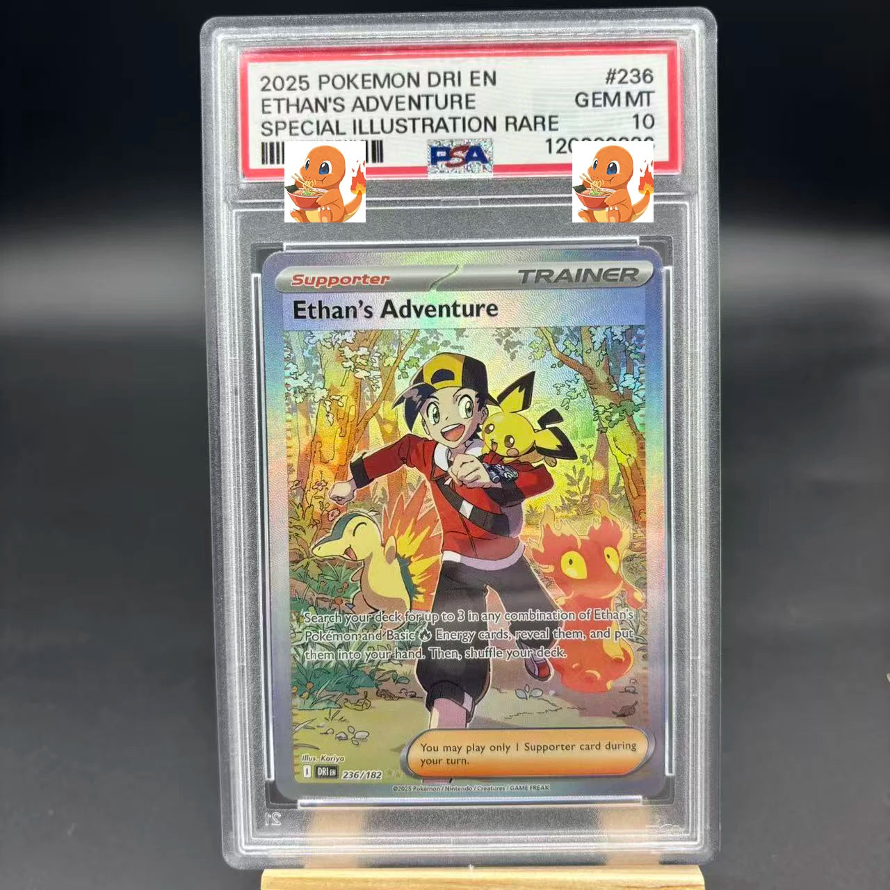 Diy 1pcs/set Pokemon PTCG PSA Pikachu Sableye&Tyranitar Ex Self Control Collect Signature Trading Flash Card Anime Cartoon Gift