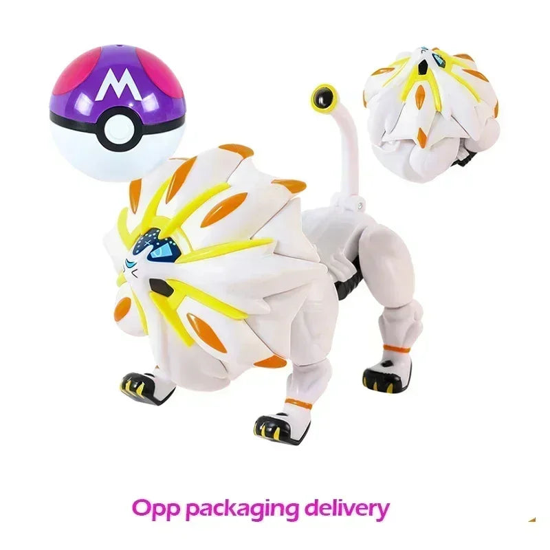 Genuine Pokemon Figure Ball Action Toy Mewtwo Venusaur Charizard Solgaleo Eevee Mewtwo Pikachu Box Pokeball Poke Ball Kids Gift