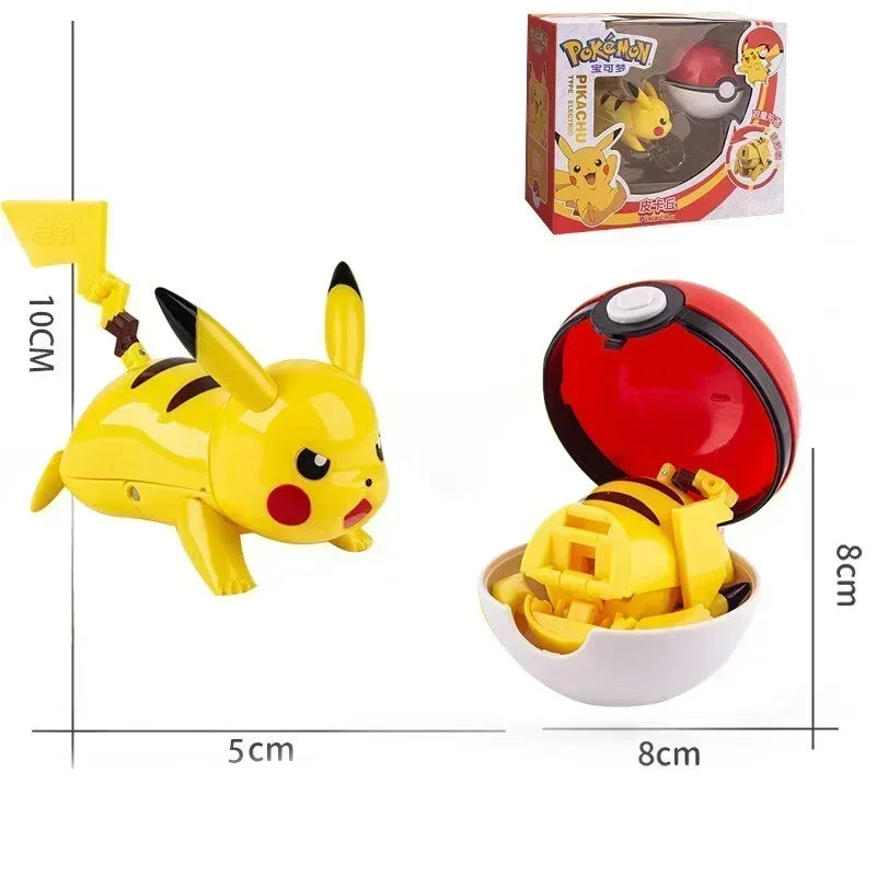 Genuine Pokemon Figure Ball Action Toy Mewtwo Venusaur Charizard Solgaleo Eevee Mewtwo Pikachu Box Pokeball Poke Ball Kids Gift