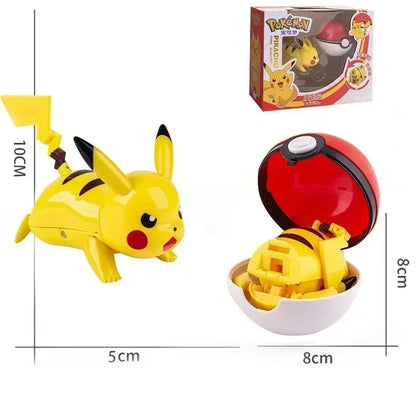 Genuine Pokemon Figure Ball Action Toy Mewtwo Venusaur Charizard Solgaleo Eevee Mewtwo Pikachu Box Pokeball Poke Ball Kids Gift