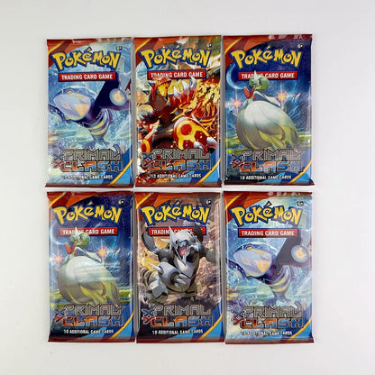 10/20Pcs English version Pokémon TCG XY—Primal Clash Booster Pokemon trade cards