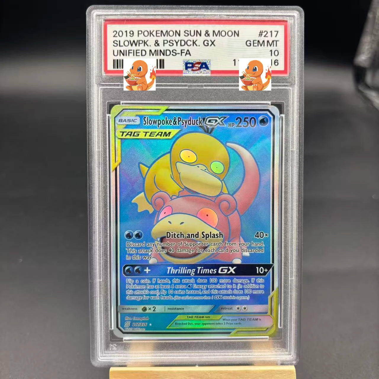 Diy 1pcs/set Pokemon PTCG PSA Pikachu Sableye&Tyranitar Ex Self Control Collect Signature Trading Flash Card Anime Cartoon Gift