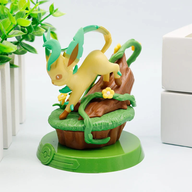 HOT 9 Style Pokemon Eeveelution Espeon Sylveon Glaceon Leafeon Vaporeon Umbreon Flareon Pokémon Model Anime Figure Ornaments Toy