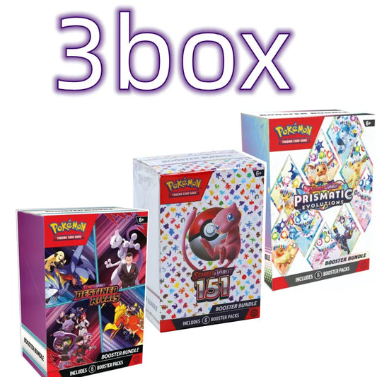 Pokemon Card v10 Booster bundle Destined Rivals Prismatic Evolutions Scarlet Violet 151 English Booster Transaction Cards Gifts
