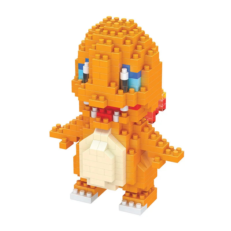 Pokemon building blocks mini small micro deform construction bricks nano Toy pikahcu Charmander Togepi children kids boy Game