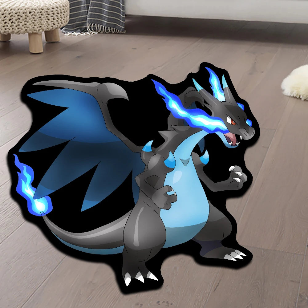 Area Rug Anime Pokémon Venusaur Greninja Charizard Pikachu Sylveon Charmander Customize Printed Carpet for Home Decor