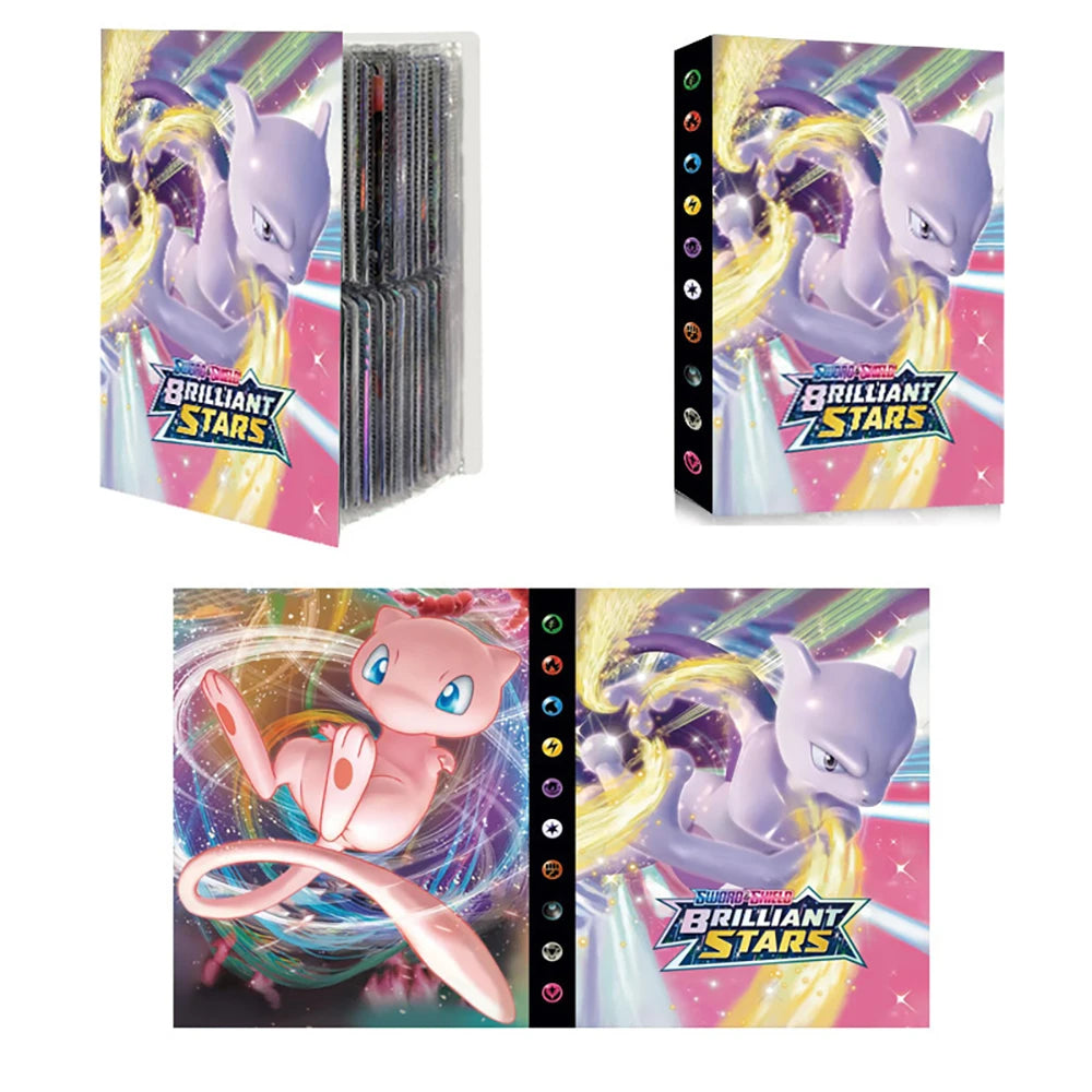 2024 Charizard Mewtwo Holder Binder Collections Folder Anime Card Protector Notebook for Pokemones Album 240/540Pcs Card Book