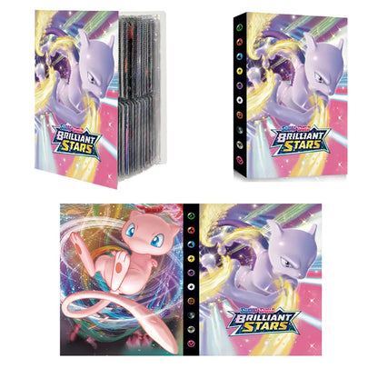 2024 Charizard Mewtwo Holder Binder Collections Folder Anime Card Protector Notebook for Pokemones Album 240/540Pcs Card Book