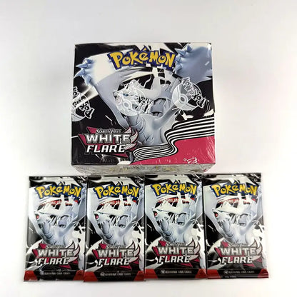 360Pcs English Pokemon Card Black Bolt White Flare 151 classics Booster Box Battle Transaction Gifts
