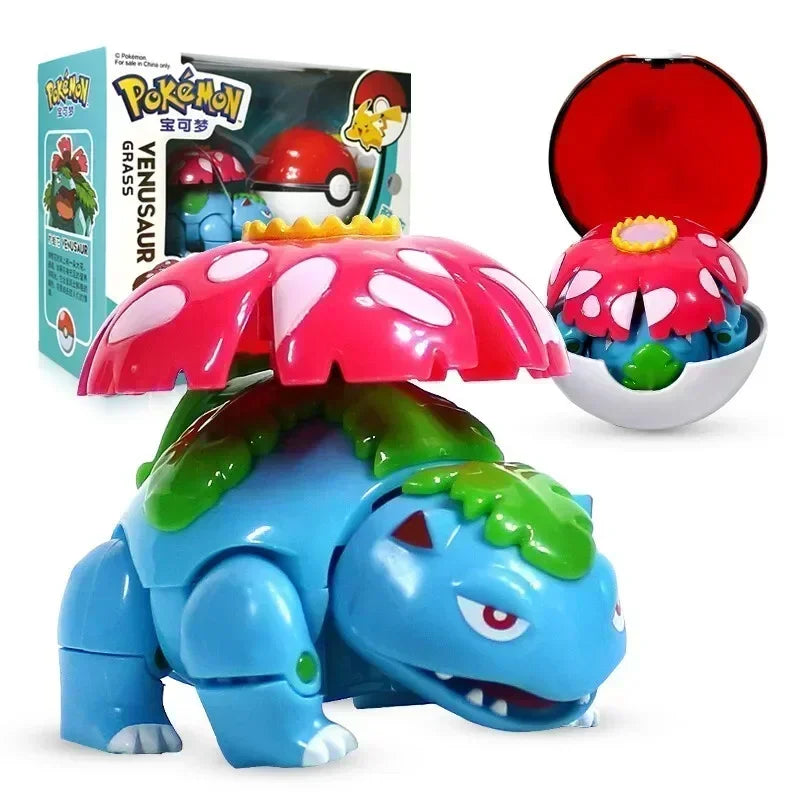 Genuine Pokemon Figure Ball Action Toy Mewtwo Venusaur Charizard Solgaleo Eevee Mewtwo Pikachu Box Pokeball Poke Ball Kids Gift