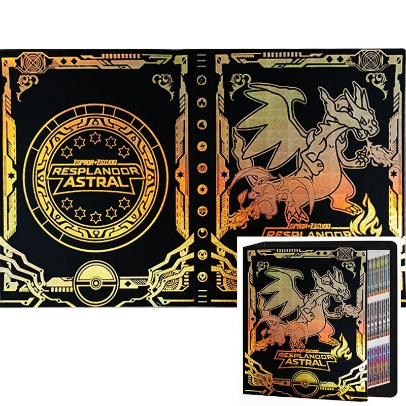 2024 Charizard Mewtwo Holder Binder Collections Folder Anime Card Protector Notebook for Pokemones Album 240/540Pcs Card Book