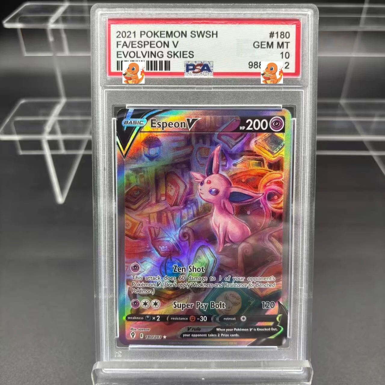 diy 1pcs pokemon PTCG PSA Jolteon Zekrom ex Shining Celebi Self Control Collect Signature Trading Flash Card Anime Cartoon Gift