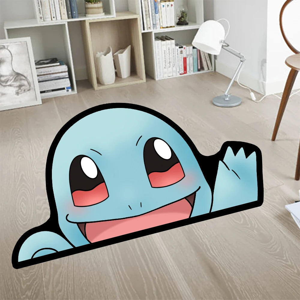 Area Rug Anime Pokémon Venusaur Greninja Charizard Pikachu Sylveon Charmander Customize Printed Carpet for Home Decor