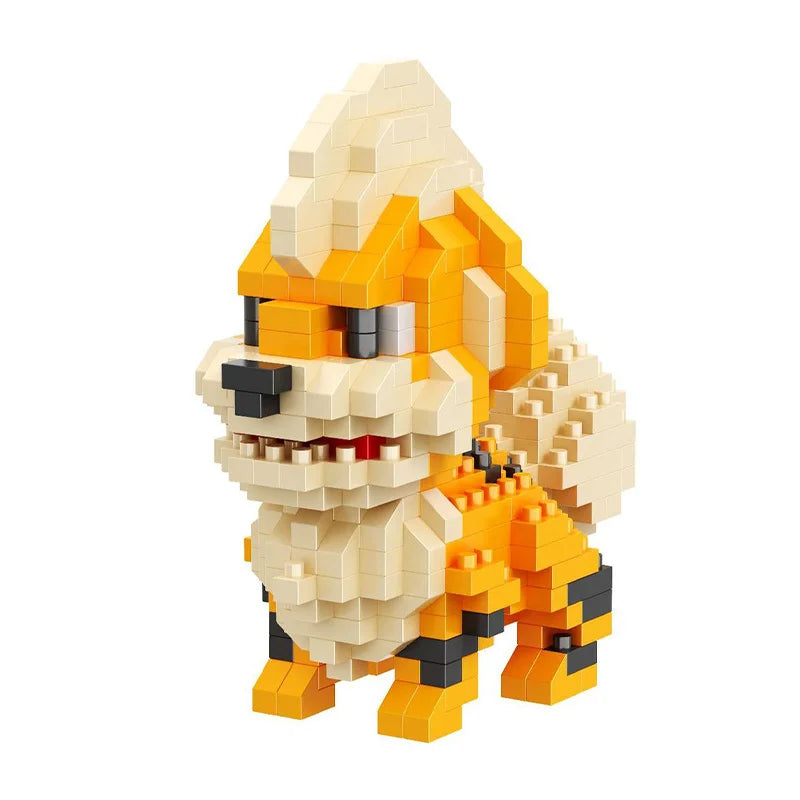 Pokemon building blocks mini small micro deform construction bricks nano Toy pikahcu Charmander Togepi children kids boy Game