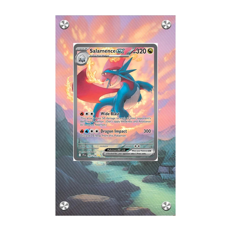 Pokemon Zekrom Reshiram Salamence Sv8 Milotic Durant Ceruledge Mew Extended Artwork Display Case Card Extended Art Stuck Brick