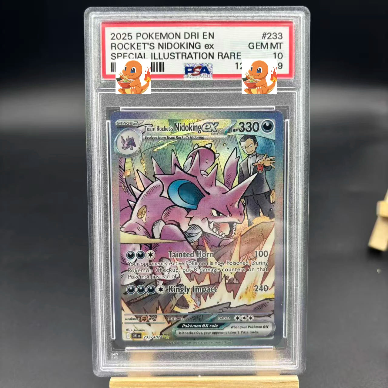 Diy 1pcs/set Pokemon PTCG PSA Pikachu Sableye&Tyranitar Ex Self Control Collect Signature Trading Flash Card Anime Cartoon Gift