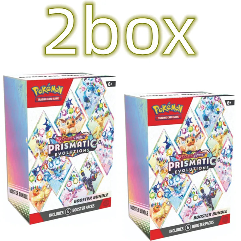Pokemon Card v10 Booster bundle Destined Rivals Prismatic Evolutions Scarlet Violet 151 English Booster Transaction Cards Gifts