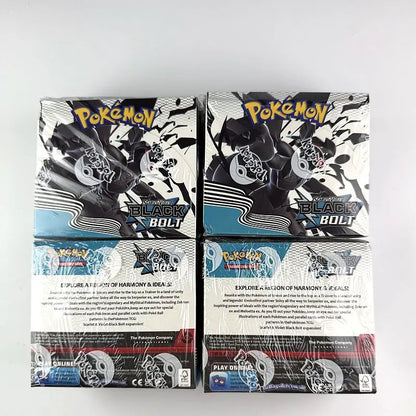 360Pcs English Pokemon Card Black Bolt White Flare 151 classics Booster Box Battle Transaction Gifts
