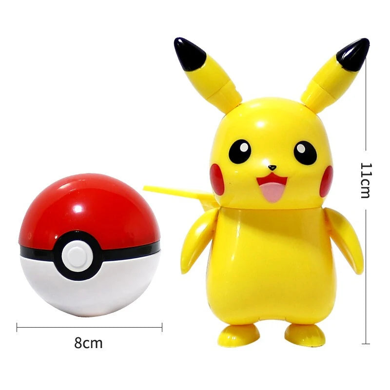 Genuine Pokemon Figure Ball Action Toy Mewtwo Venusaur Charizard Solgaleo Eevee Mewtwo Pikachu Box Pokeball Poke Ball Kids Gift