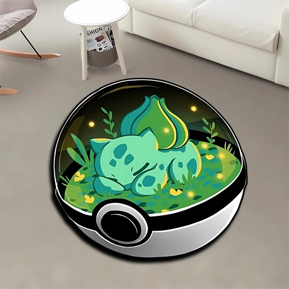 Area Rug Anime Pokémon Venusaur Greninja Charizard Pikachu Sylveon Charmander Customize Printed Carpet for Home Decor