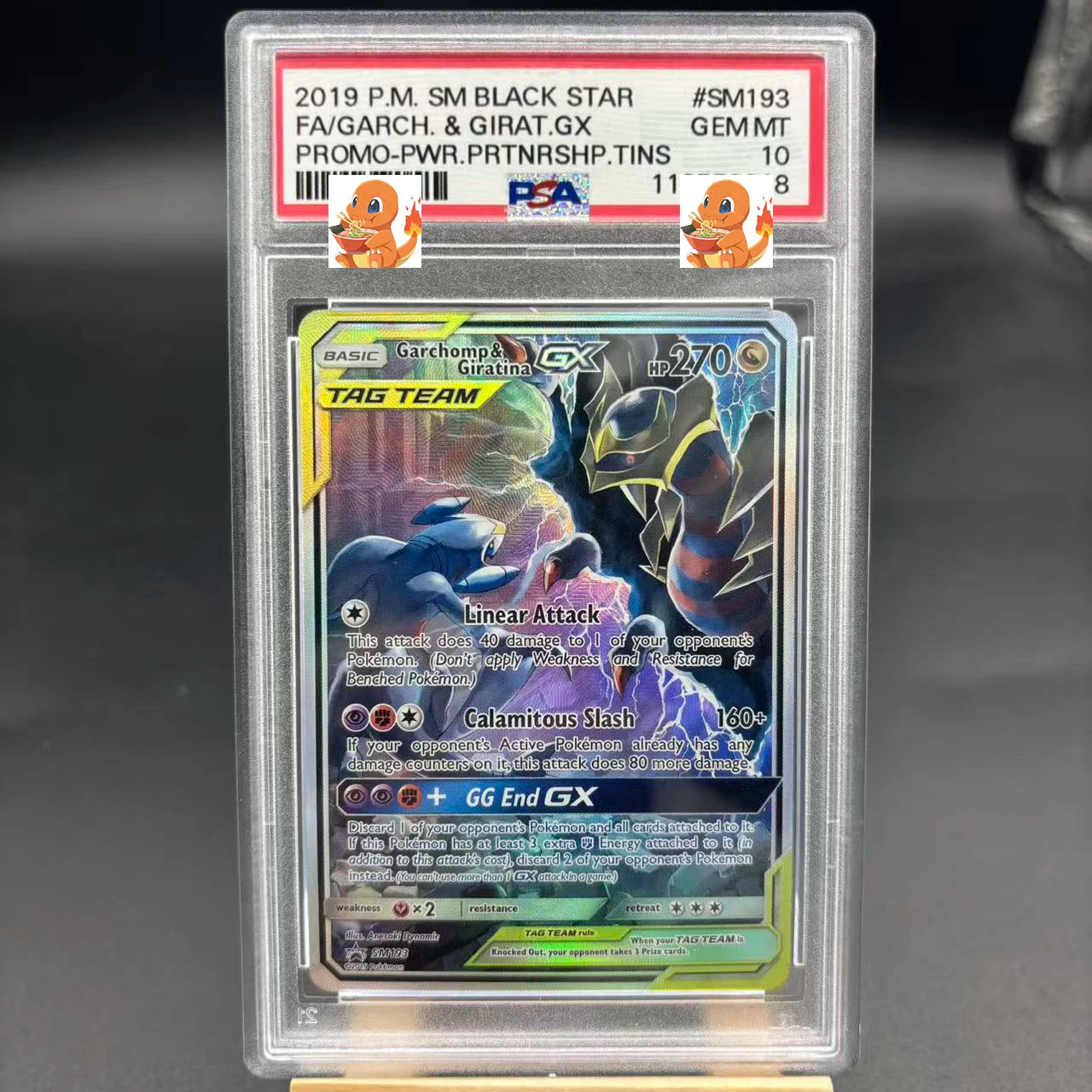 Diy 1pcs/set Pokemon PTCG PSA Pikachu Sableye&Tyranitar Ex Self Control Collect Signature Trading Flash Card Anime Cartoon Gift