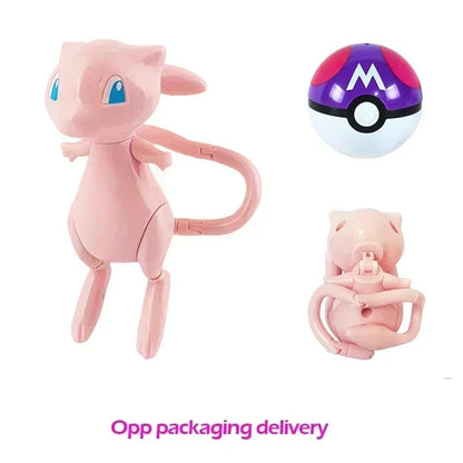 Genuine Pokemon Figure Ball Action Toy Mewtwo Venusaur Charizard Solgaleo Eevee Mewtwo Pikachu Box Pokeball Poke Ball Kids Gift