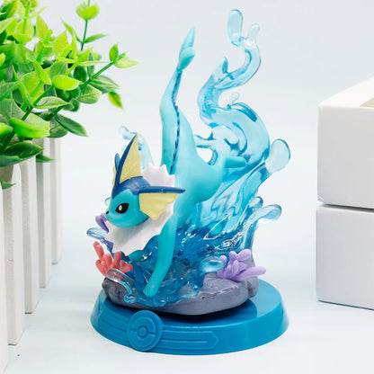 HOT 9 Style Pokemon Eeveelution Espeon Sylveon Glaceon Leafeon Vaporeon Umbreon Flareon Pokémon Model Anime Figure Ornaments Toy
