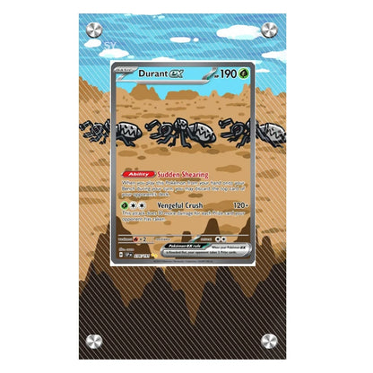 Pokemon Zekrom Reshiram Salamence Sv8 Milotic Durant Ceruledge Mew Extended Artwork Display Case Card Extended Art Stuck Brick