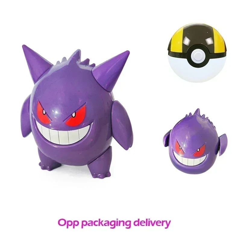 Genuine Pokemon Figure Ball Action Toy Mewtwo Venusaur Charizard Solgaleo Eevee Mewtwo Pikachu Box Pokeball Poke Ball Kids Gift