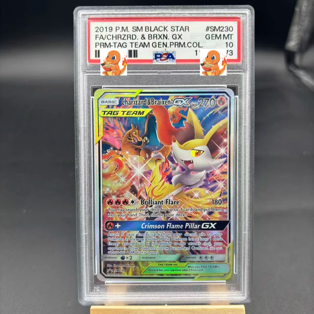 Diy 1pcs/set Pokemon PTCG PSA Pikachu Sableye&Tyranitar Ex Self Control Collect Signature Trading Flash Card Anime Cartoon Gift