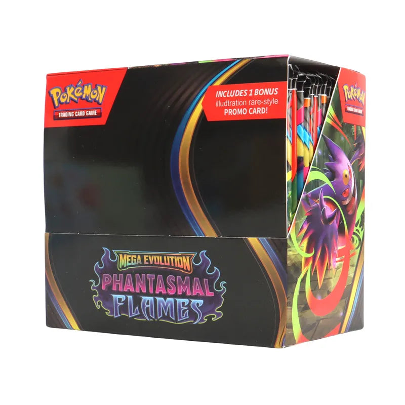 360Pcs English Pokémon TCG: Mega Evolution Phantasmal Flames Booster Box Pokemon trade card 36 Pack Box
