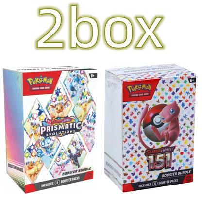 Pokemon Card v10 Booster bundle Destined Rivals Prismatic Evolutions Scarlet Violet 151 English Booster Transaction Cards Gifts