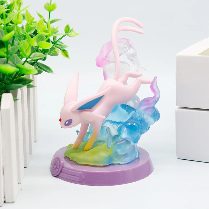 HOT 9 Style Pokemon Eeveelution Espeon Sylveon Glaceon Leafeon Vaporeon Umbreon Flareon Pokémon Model Anime Figure Ornaments Toy