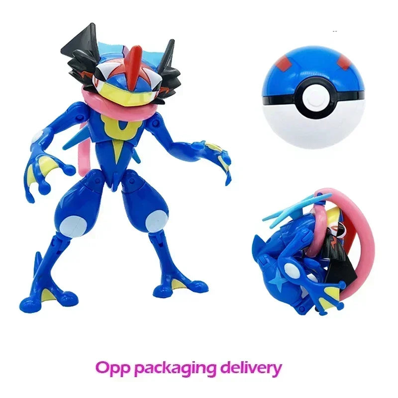 Genuine Pokemon Figure Ball Action Toy Mewtwo Venusaur Charizard Solgaleo Eevee Mewtwo Pikachu Box Pokeball Poke Ball Kids Gift