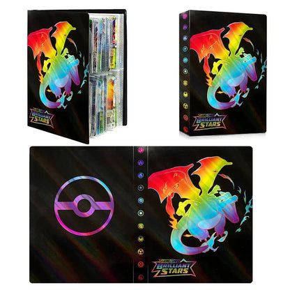 2024 Charizard Mewtwo Holder Binder Collections Folder Anime Card Protector Notebook for Pokemones Album 240/540Pcs Card Book