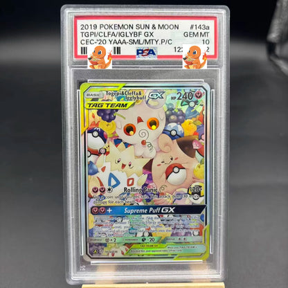 Diy 1pcs/set Pokemon PTCG PSA Pikachu Sableye&Tyranitar Ex Self Control Collect Signature Trading Flash Card Anime Cartoon Gift